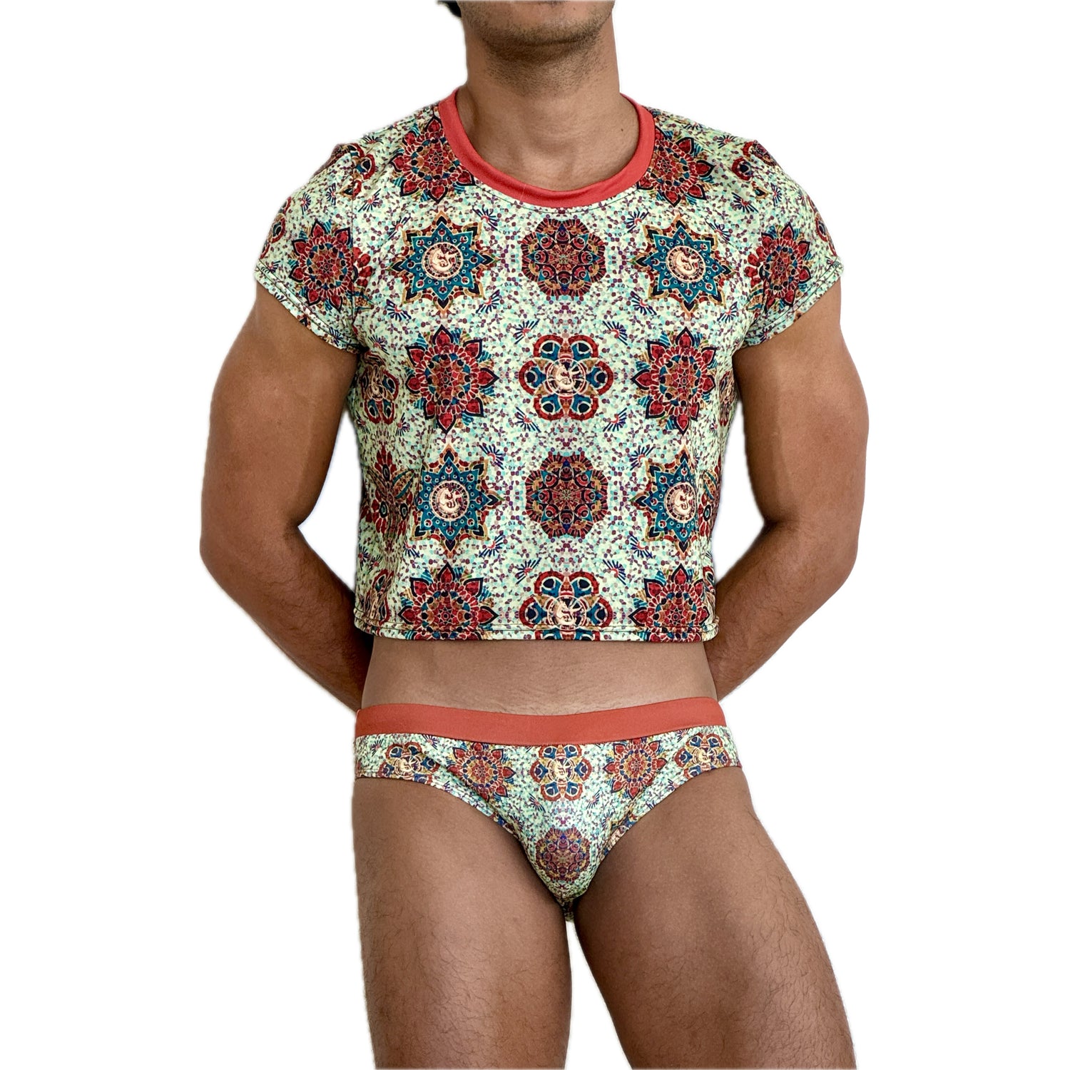 Mosaic Men's Swim Outfit Collection
