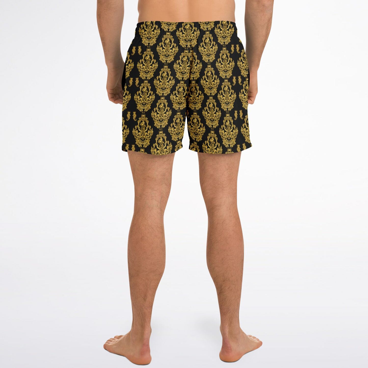 Gold Baroque Men's Swim Shorts