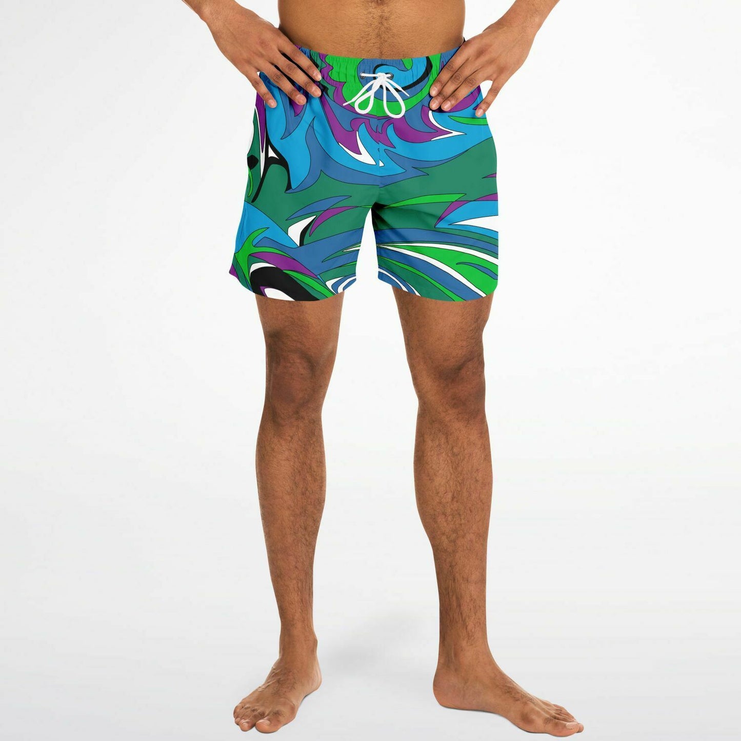 Mod Retro Swim Shorts for Men by Maris Equi
