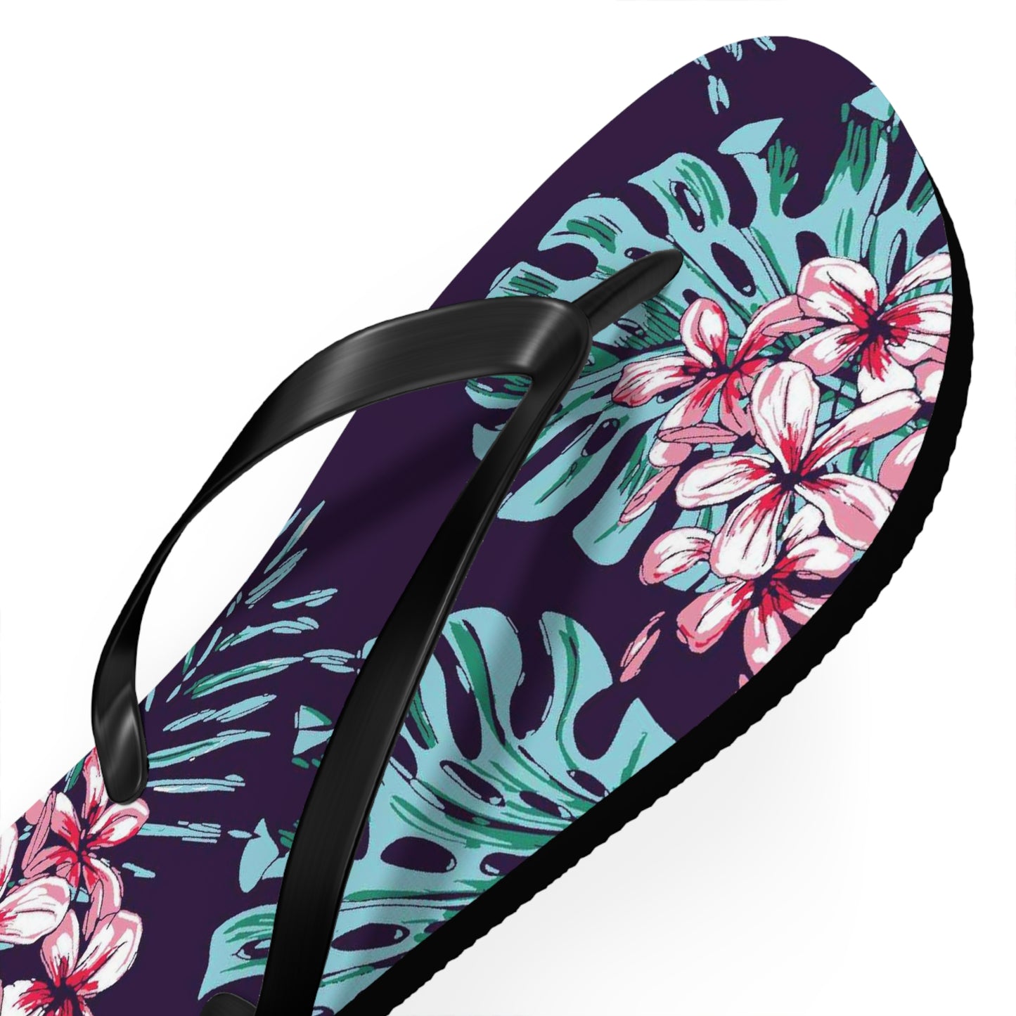 Floral Print Flip-Flops