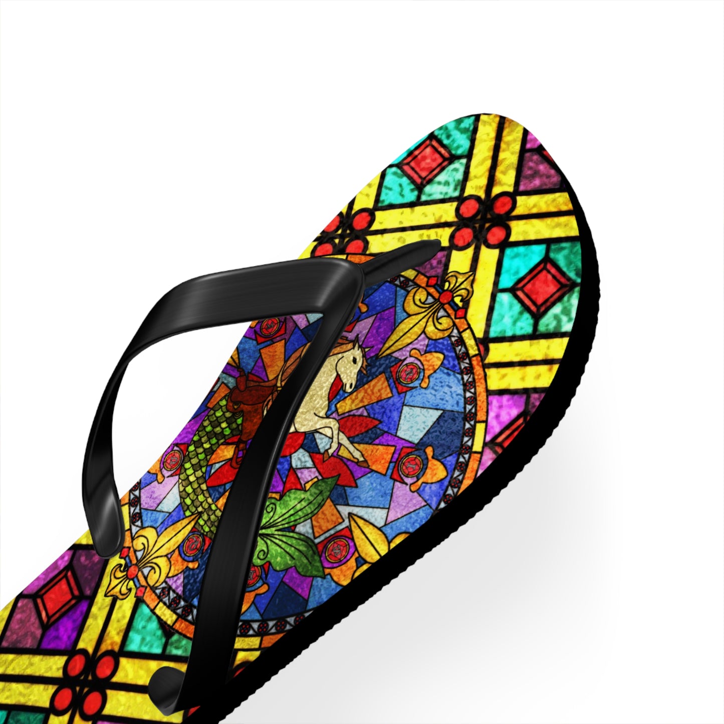 Stained Glass Flip-Flops