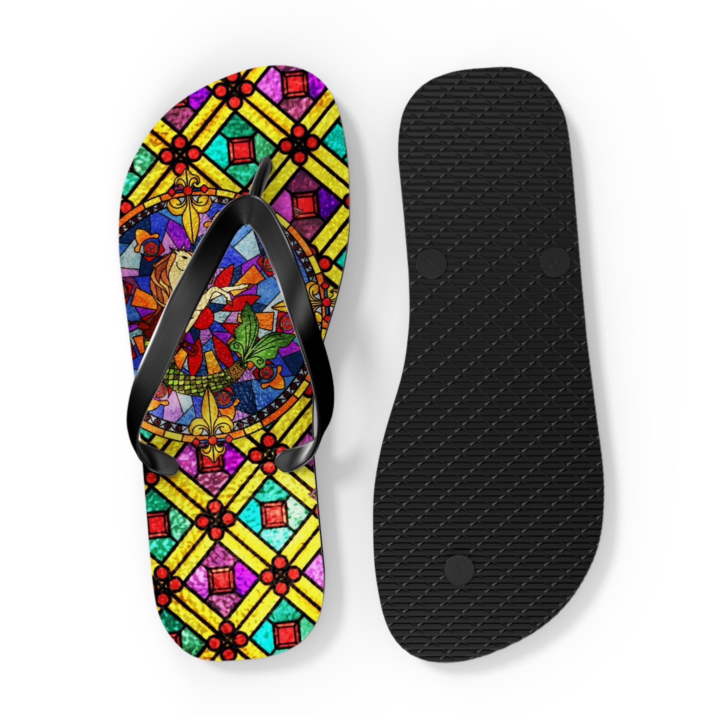 Stained Glass Flip-Flops