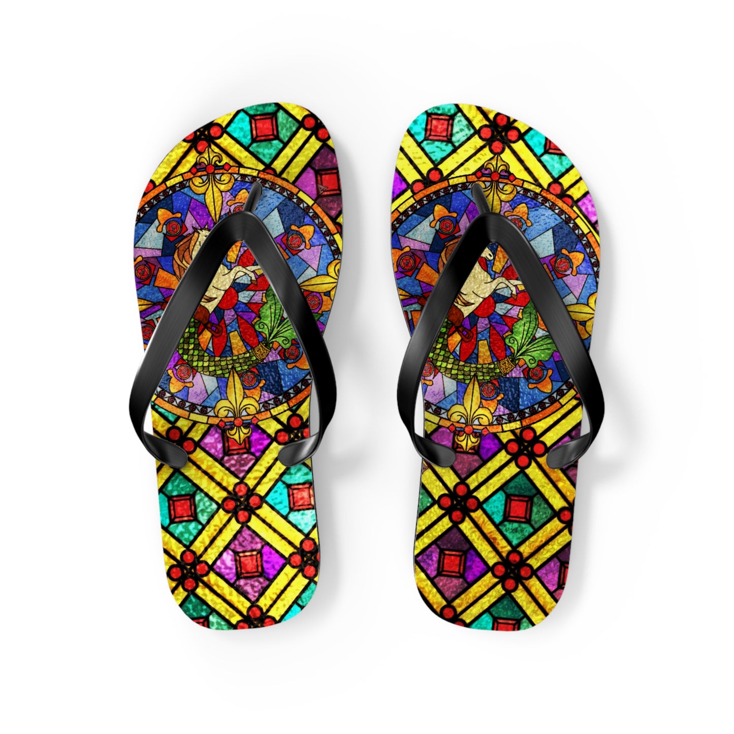 Stained Glass Flip-Flops