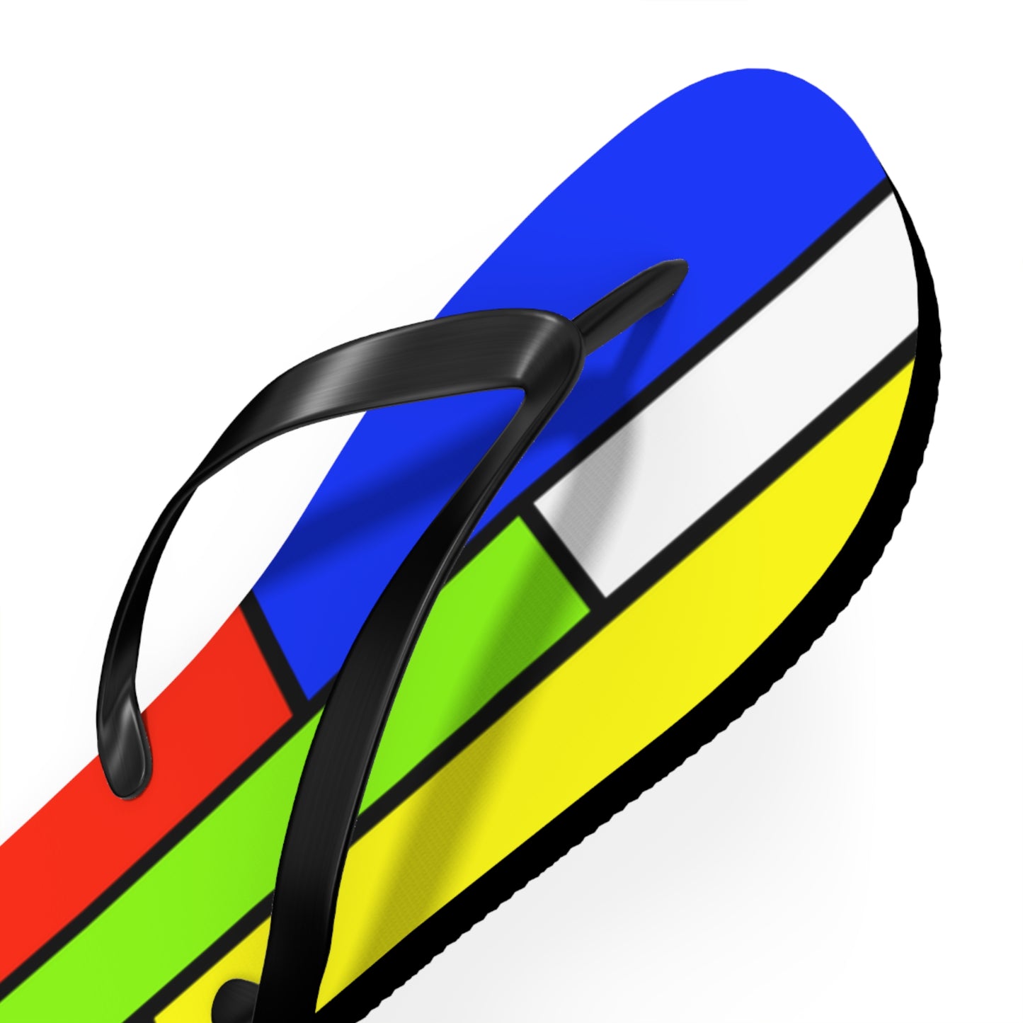 ModRian Mondrian Inspired Flip-Flops