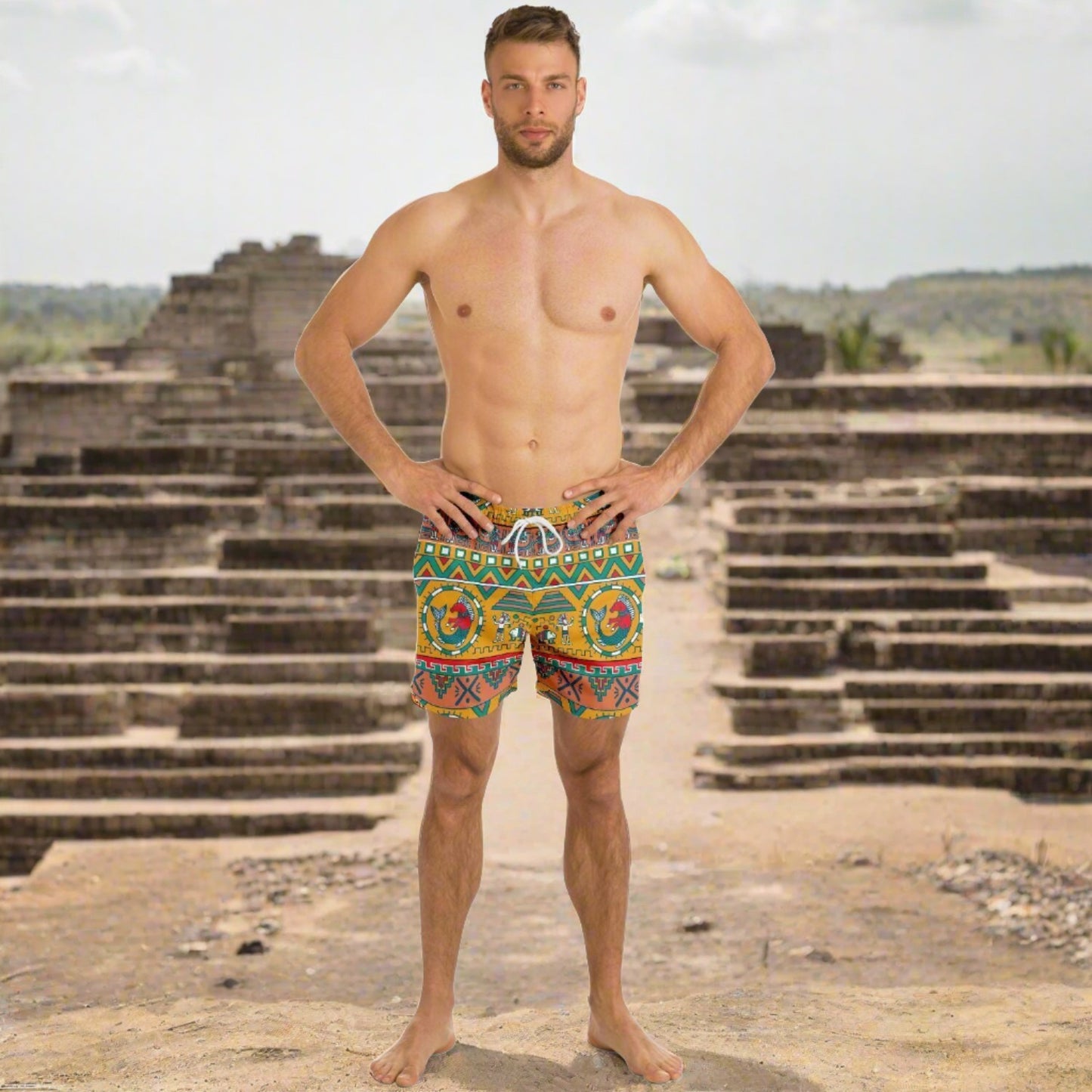 Aztec Men's Swim Shorts by Maris Equi