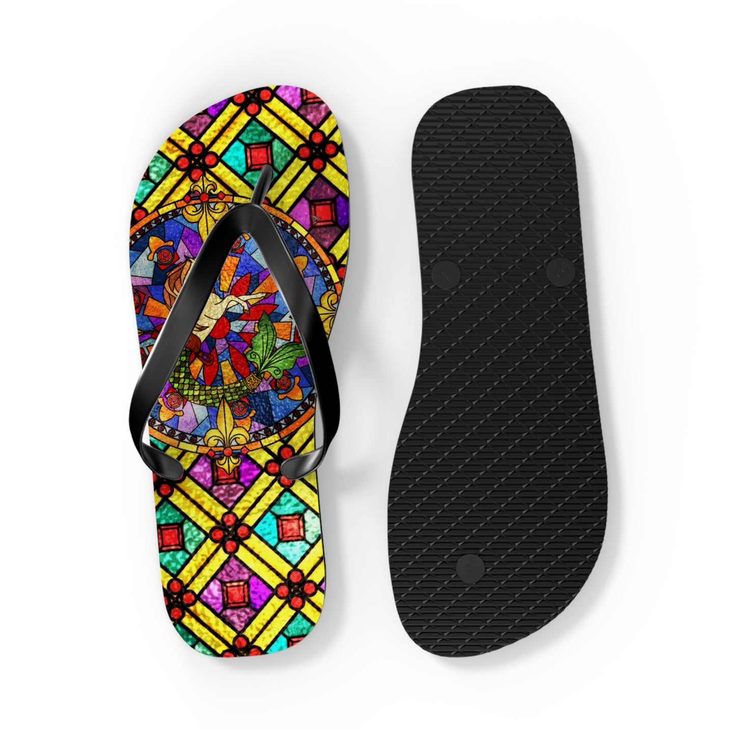 Stained Glass Flip-Flops