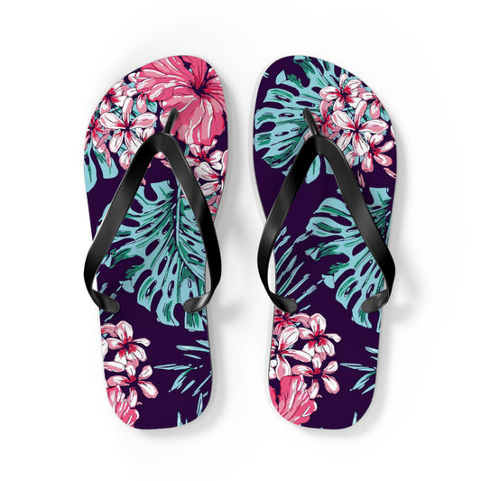 Floral Print Flip-Flops