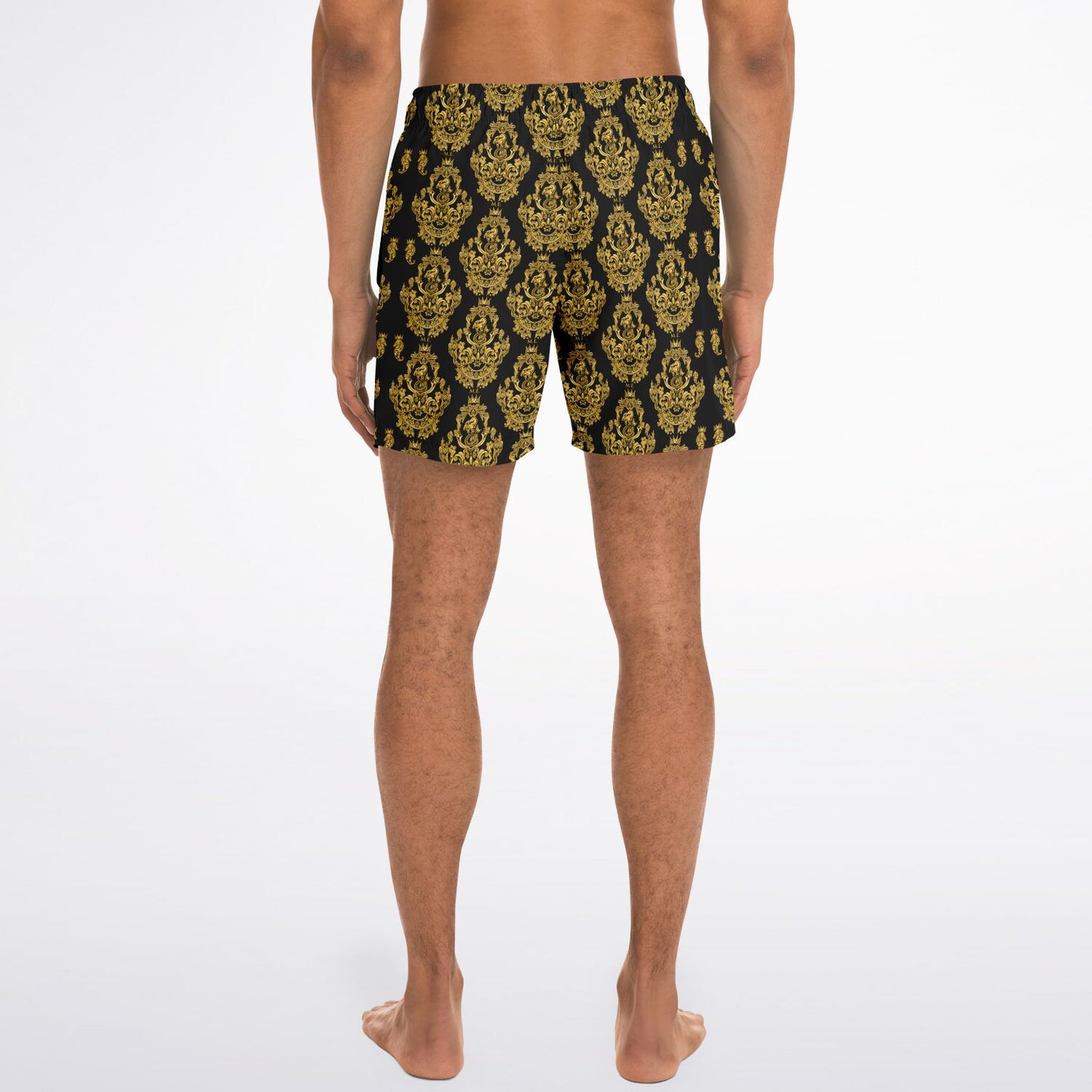 Gold Baroque Men's Swim Shorts