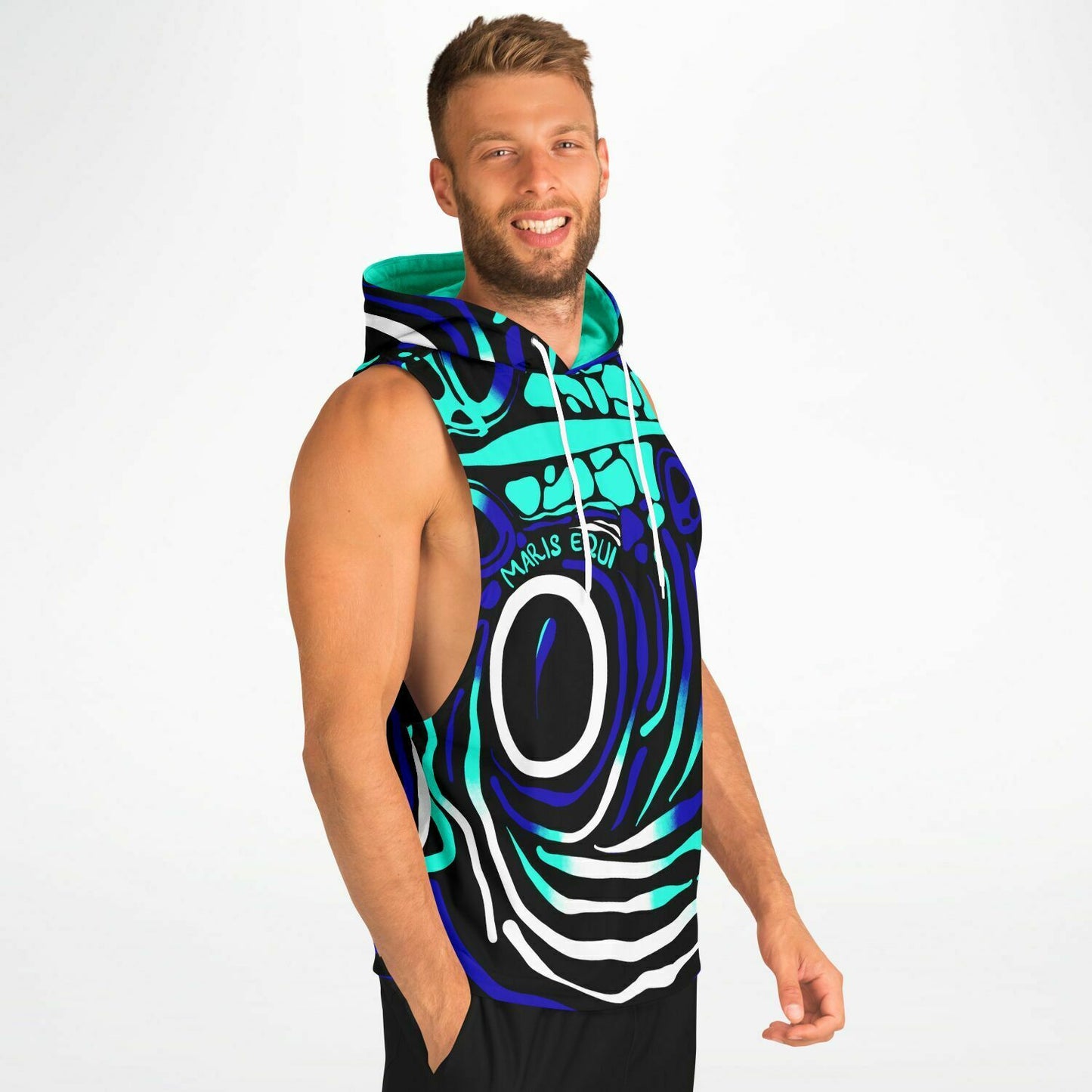 Angelfish Men's Drop Armhole Cotton Blend Hoodie