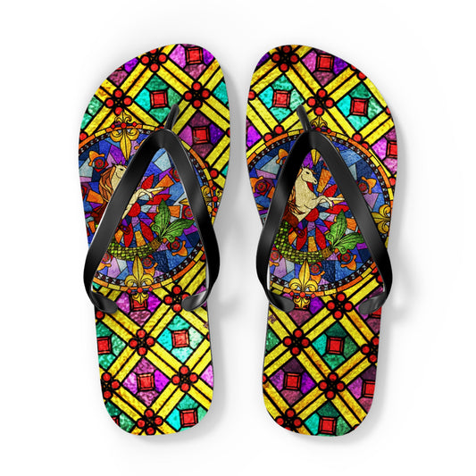 Stained Glass Flip-Flops