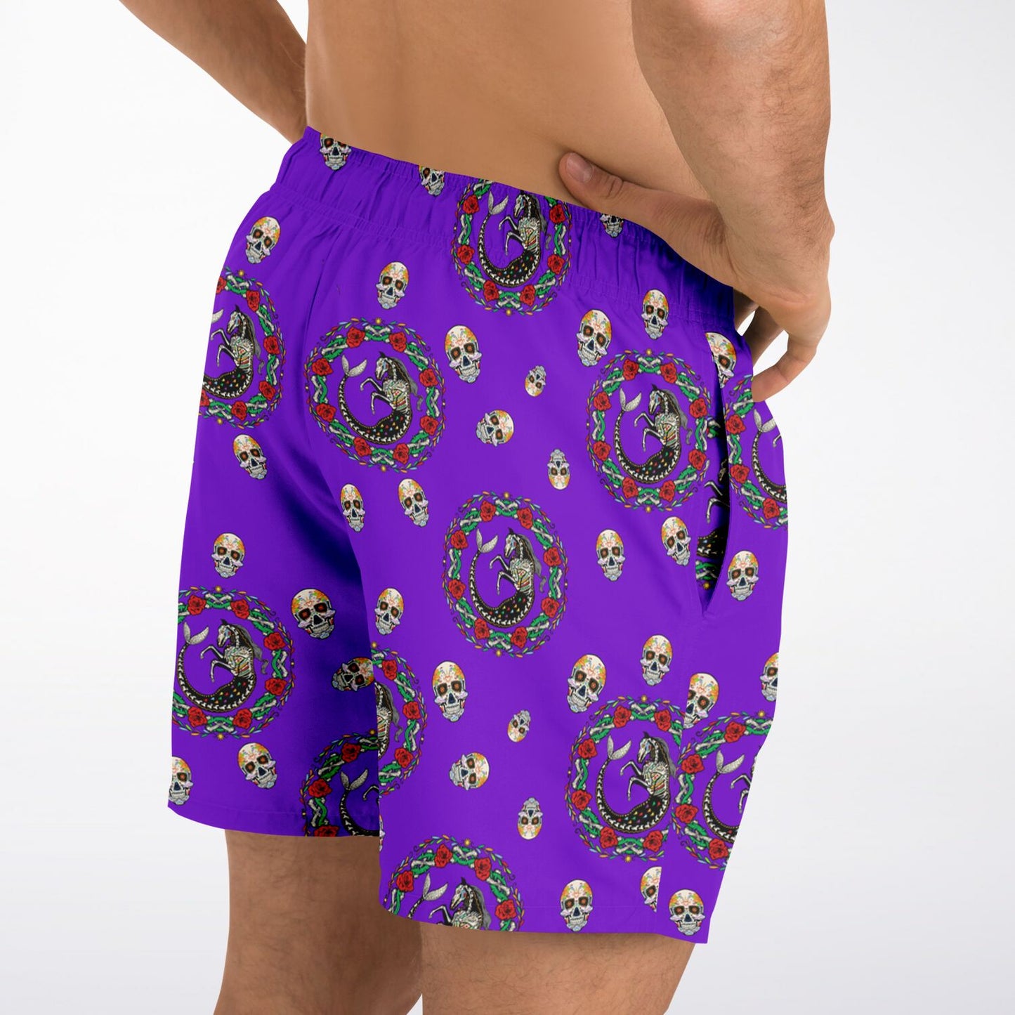 Day Of The Dead Men's Swim Shorts