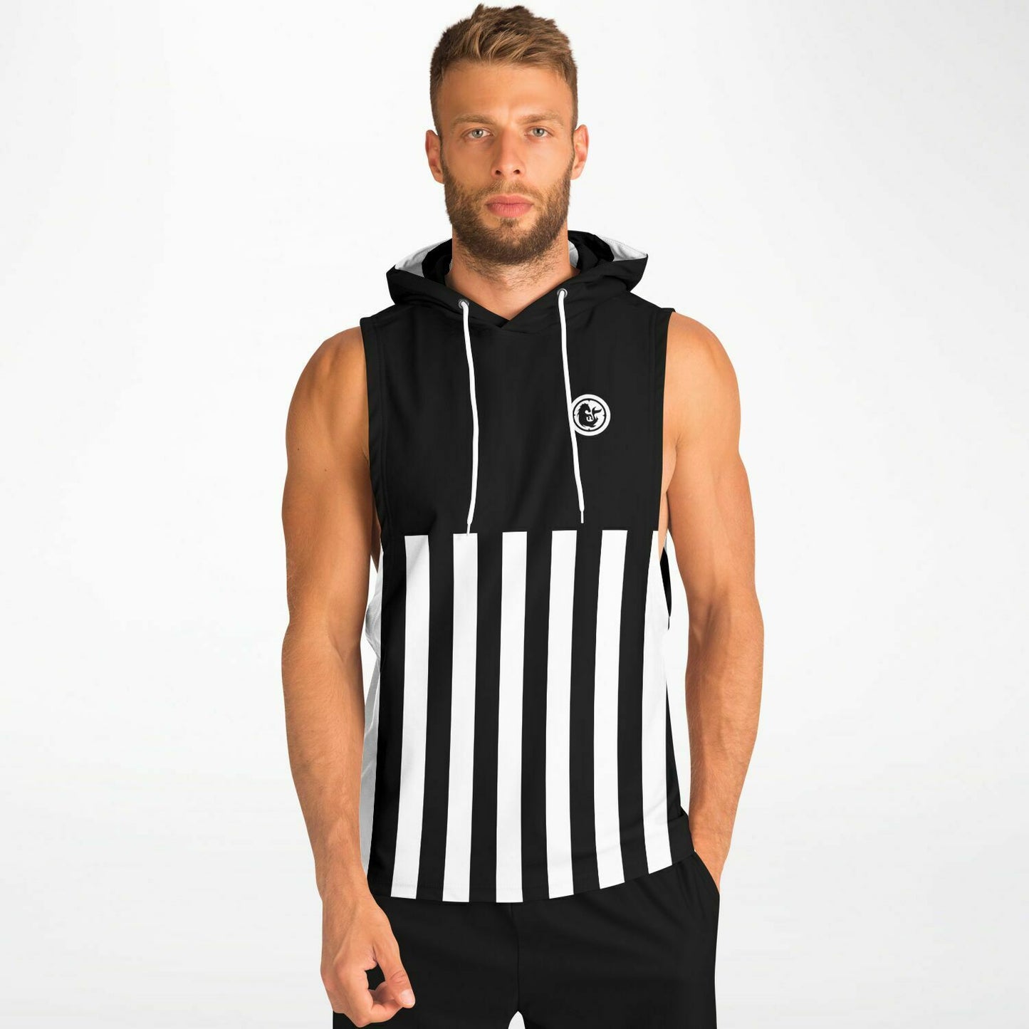 Referee Drop Men's Armhole Cotton Blend Hoodie