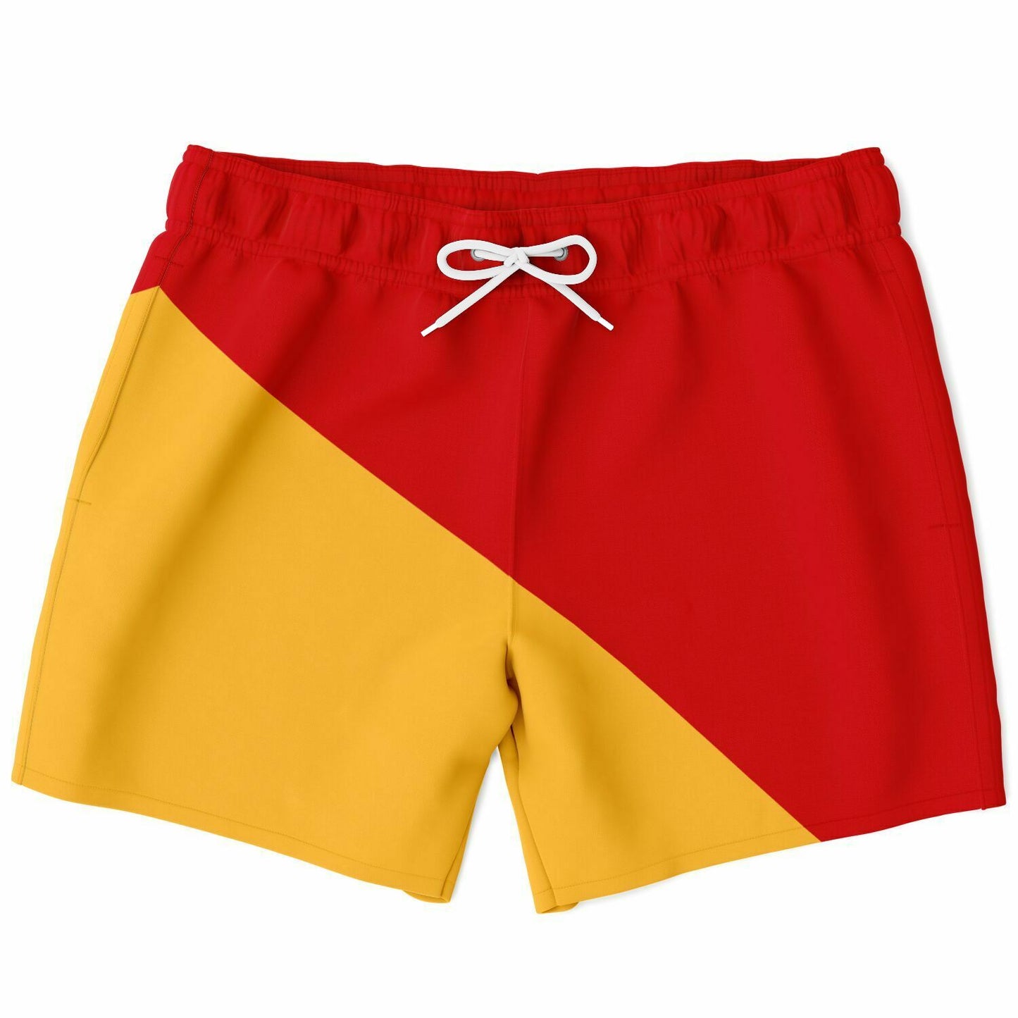 Nautical Signal Flag Inspired Swim Shots / Trunks. MAN OVERBOARD