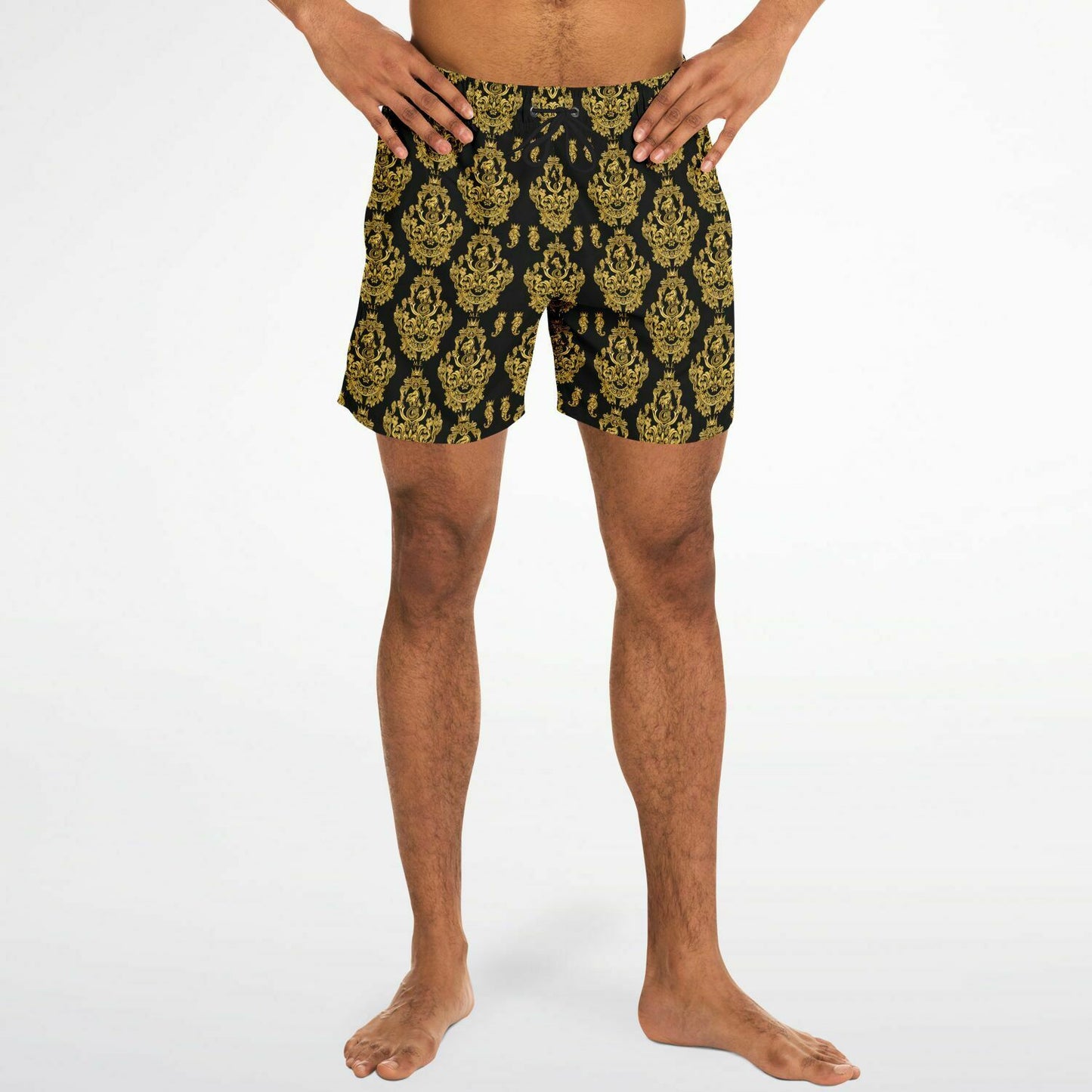 Gold Baroque Men's Swim Shorts
