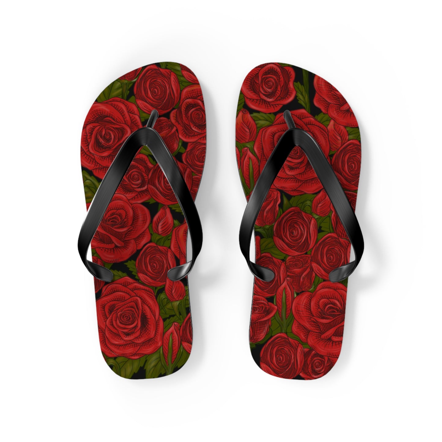 Rozen Red Rose Flip-Flops