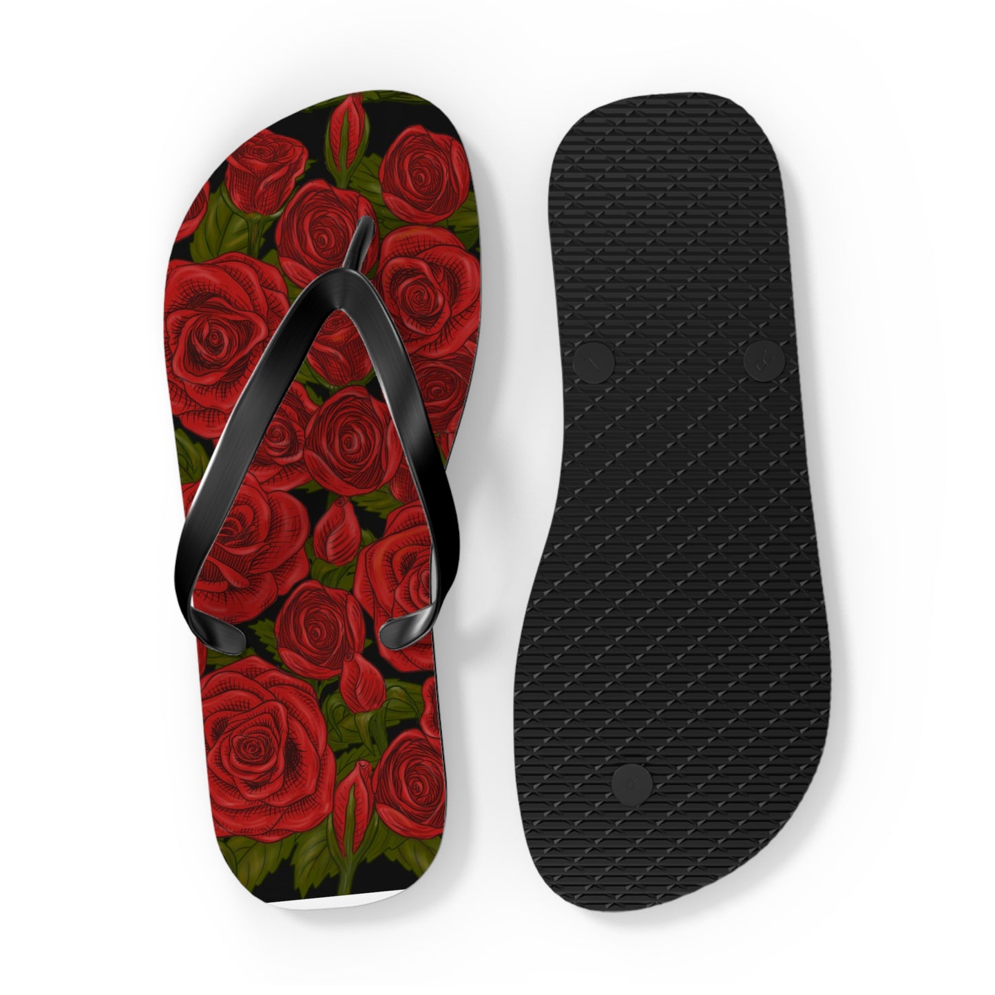 Rozen Red Rose Flip-Flops