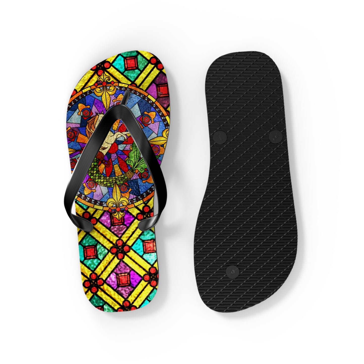 Stained Glass Flip-Flops