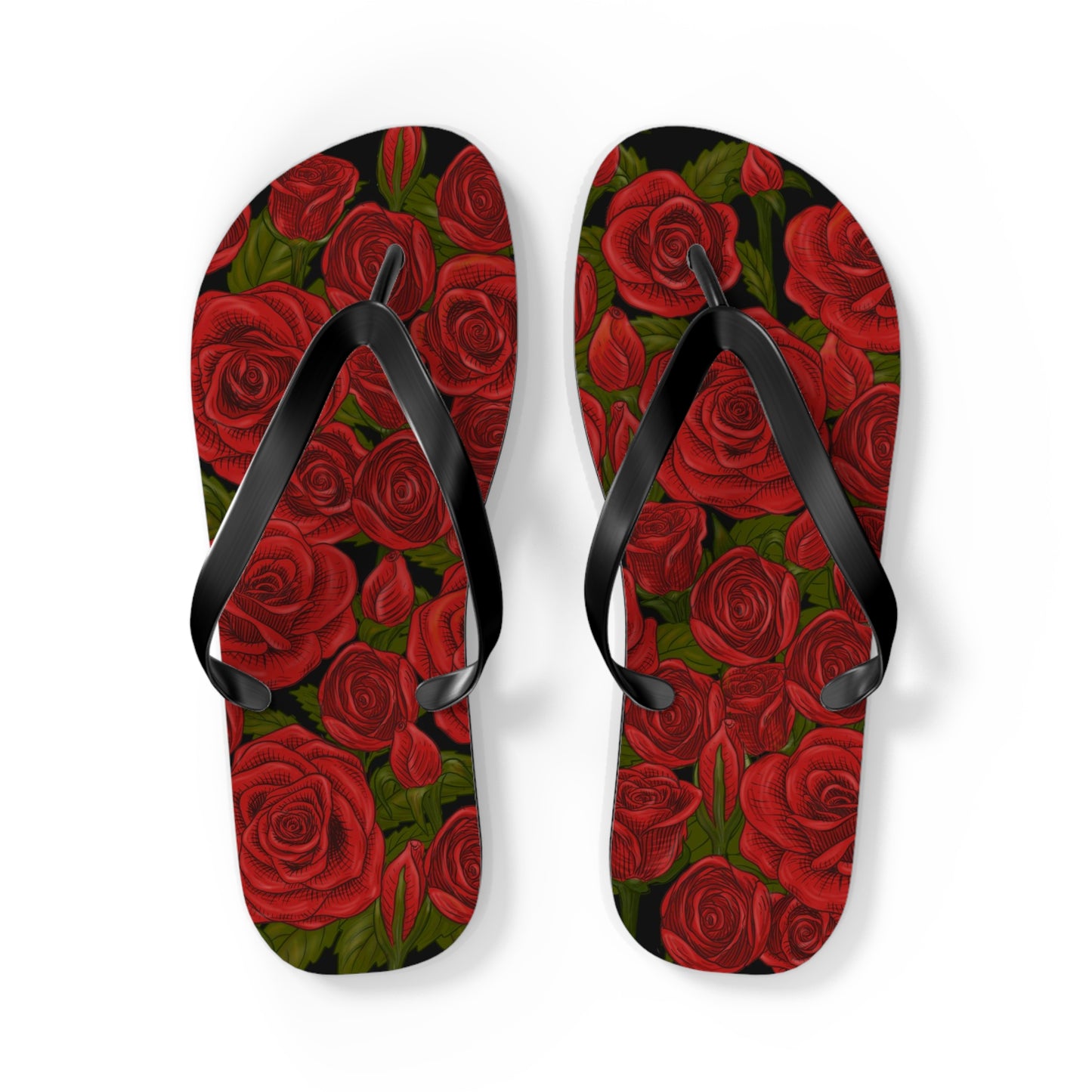 Rozen Red Rose Flip-Flops