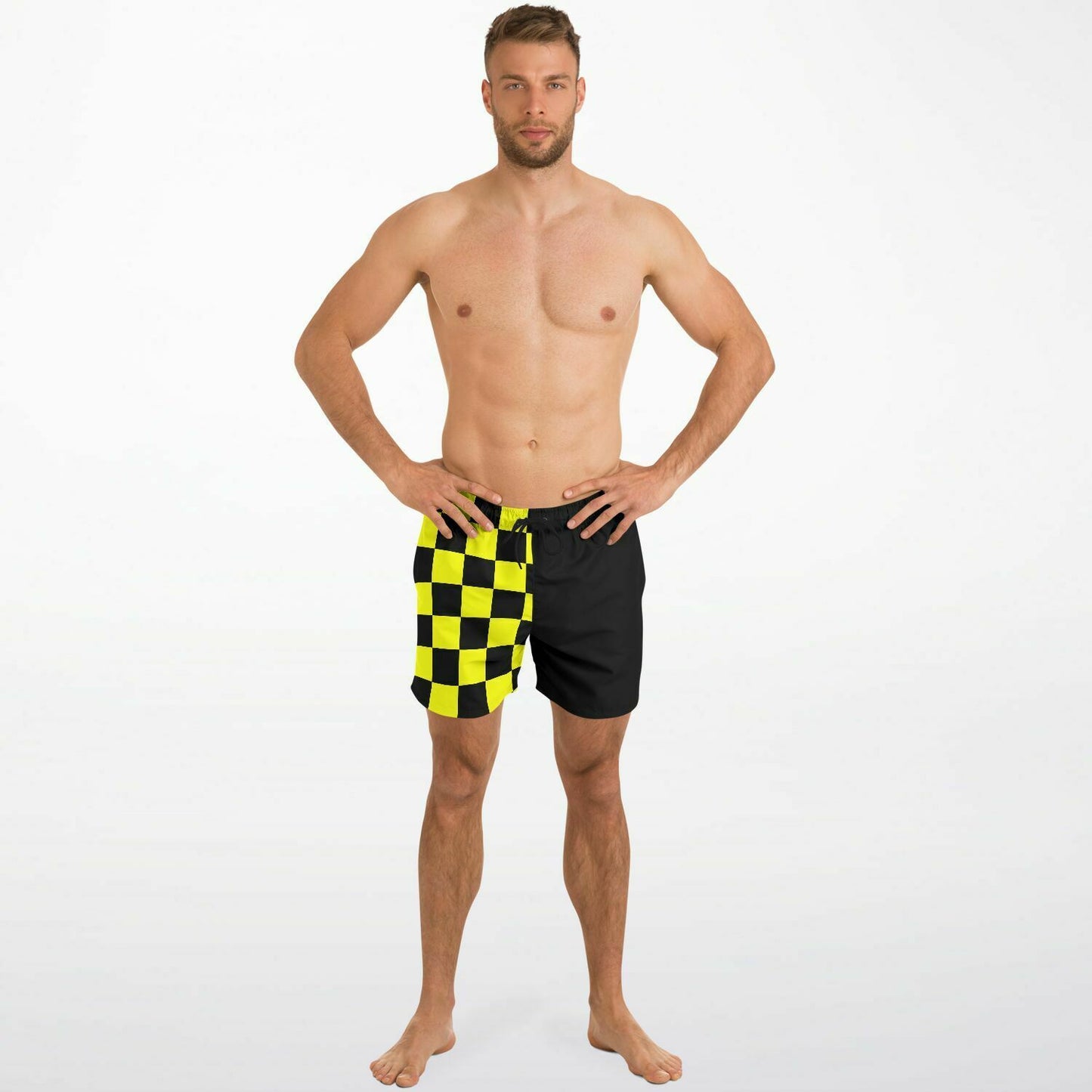 Nautical Signal Flag Inspired Swim Shots / Trunks. STOP