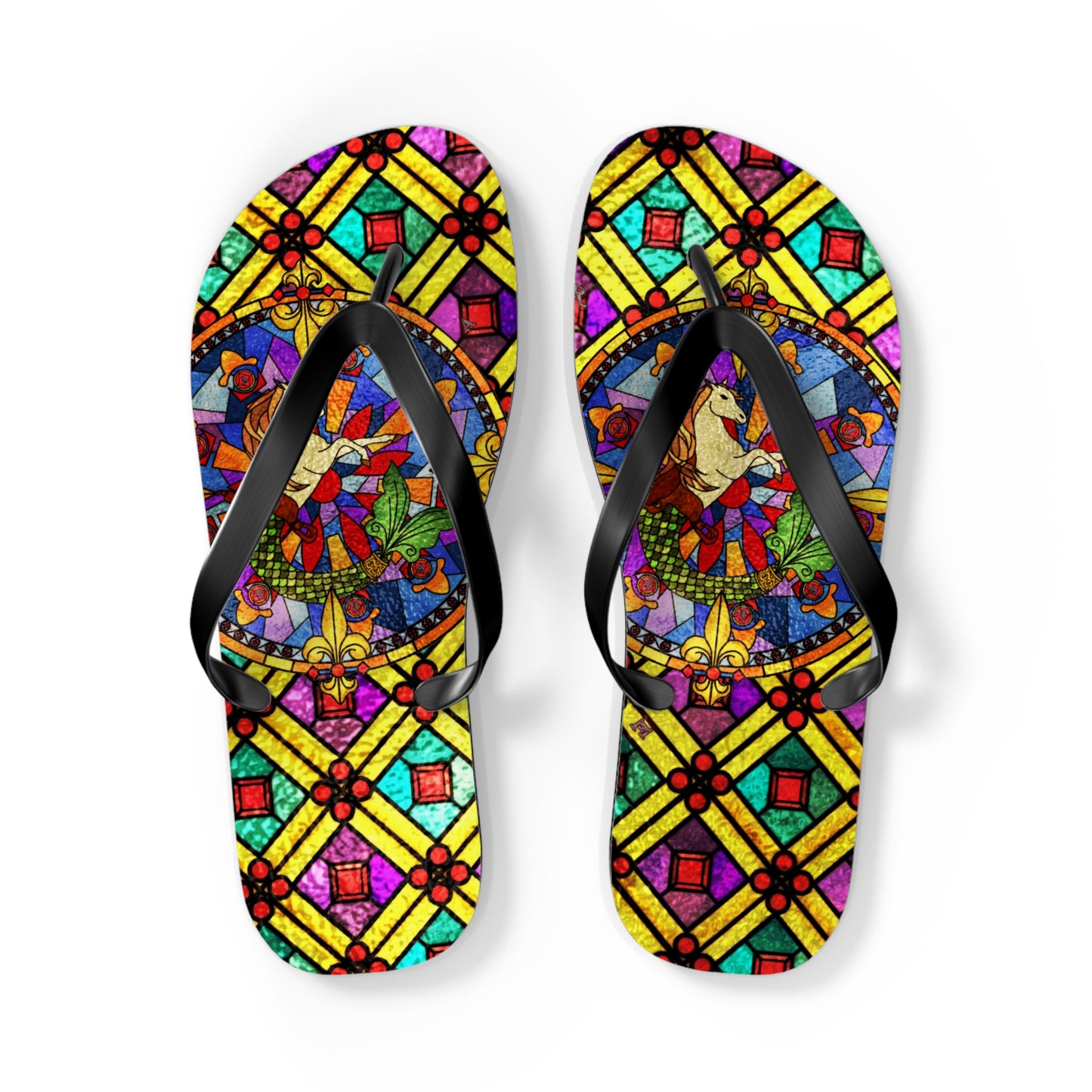 Stained Glass Flip-Flops