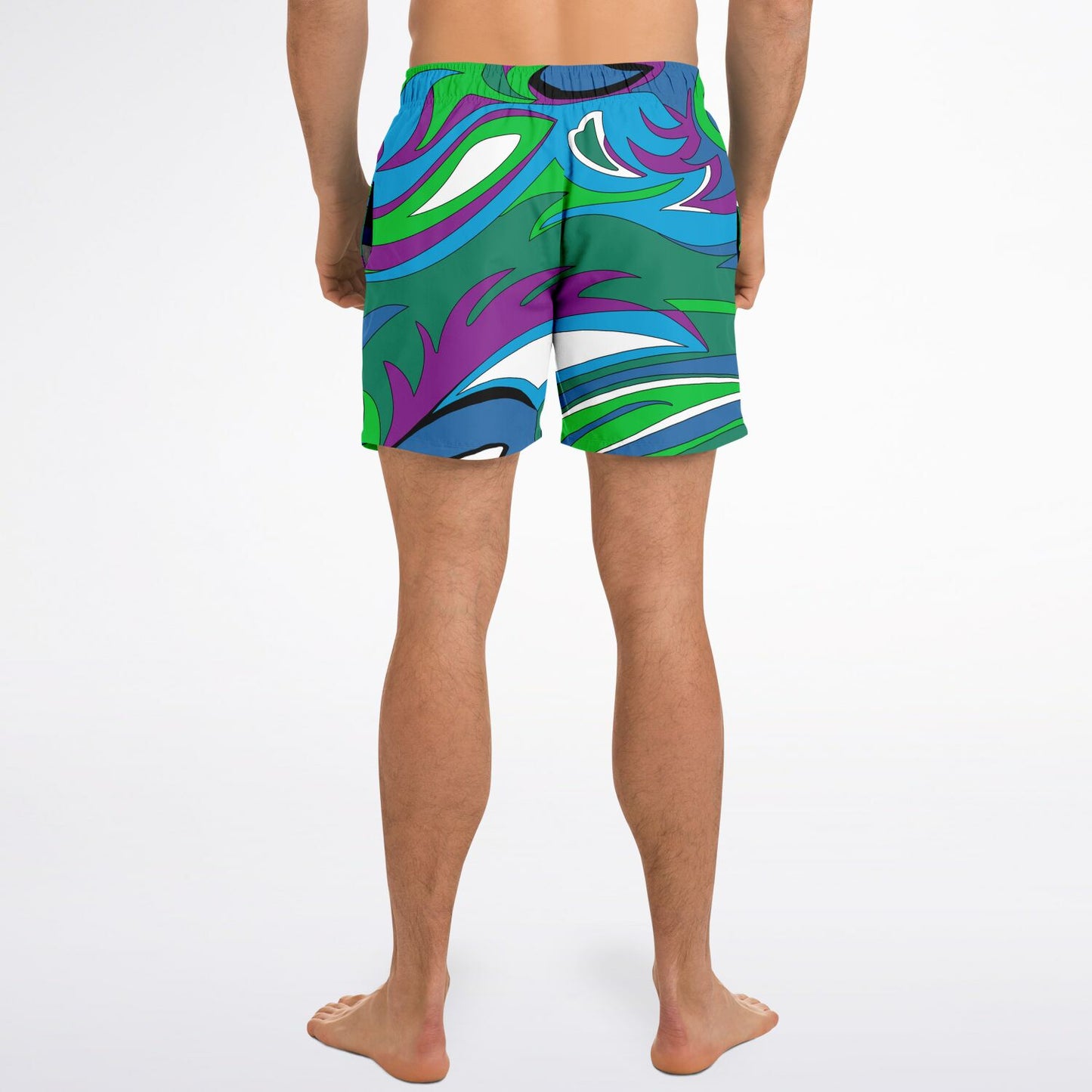 Mod Retro Swim Shorts for Men by Maris Equi