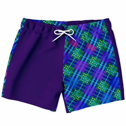 Blue Tartan Swim Shorts