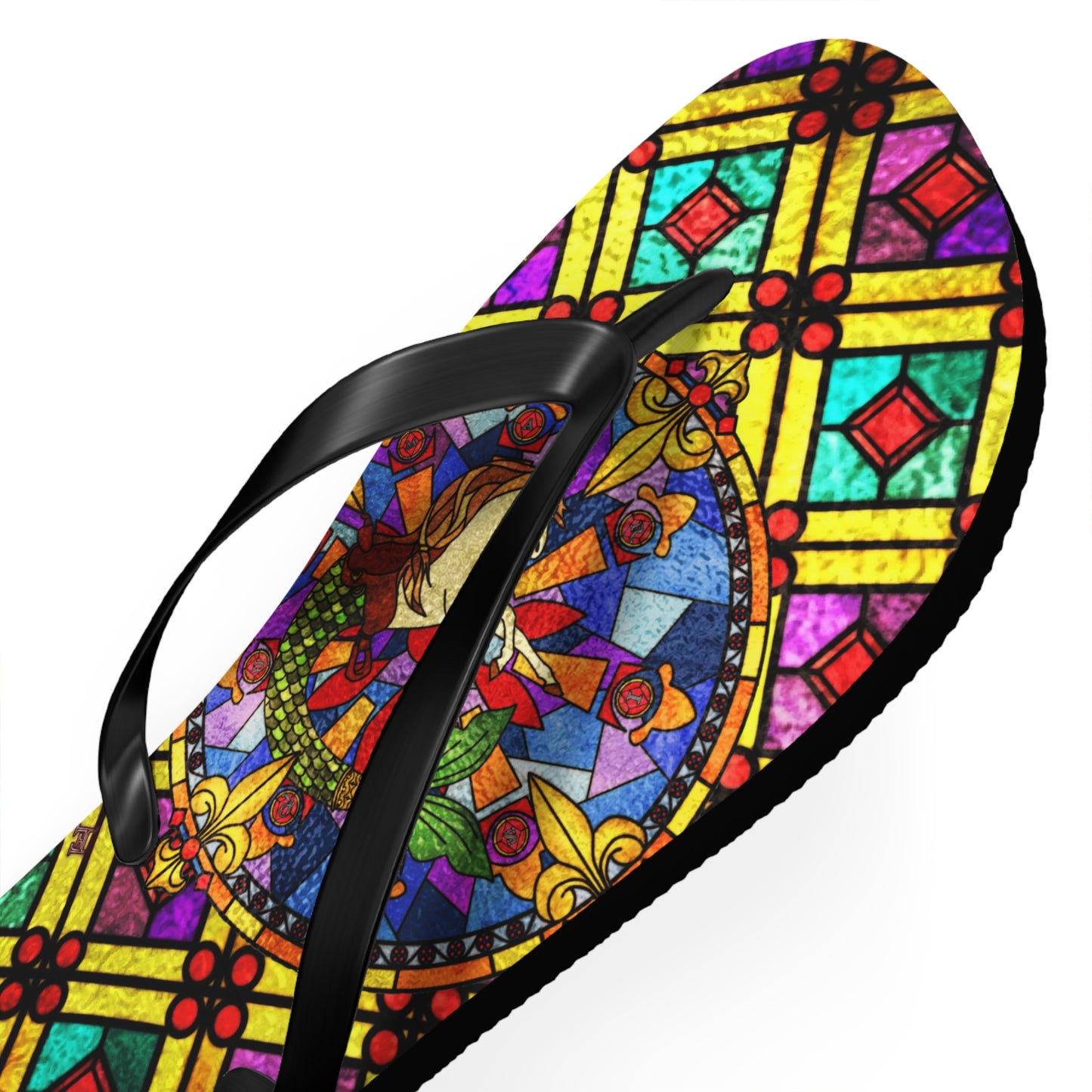 Stained Glass Flip-Flops
