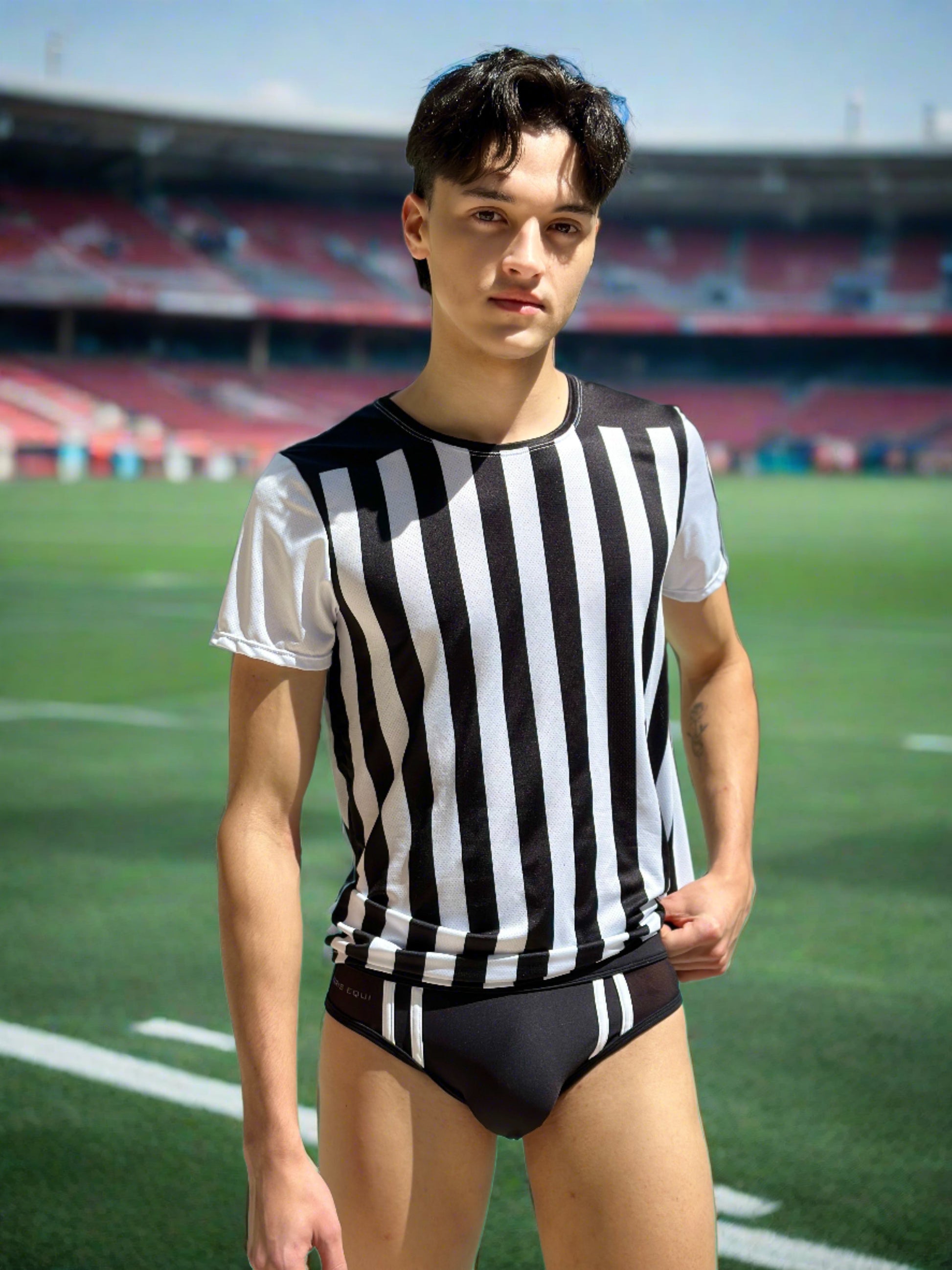 Our Sexy and Daring Referee Swim Brief for Men. Speedo style cut
