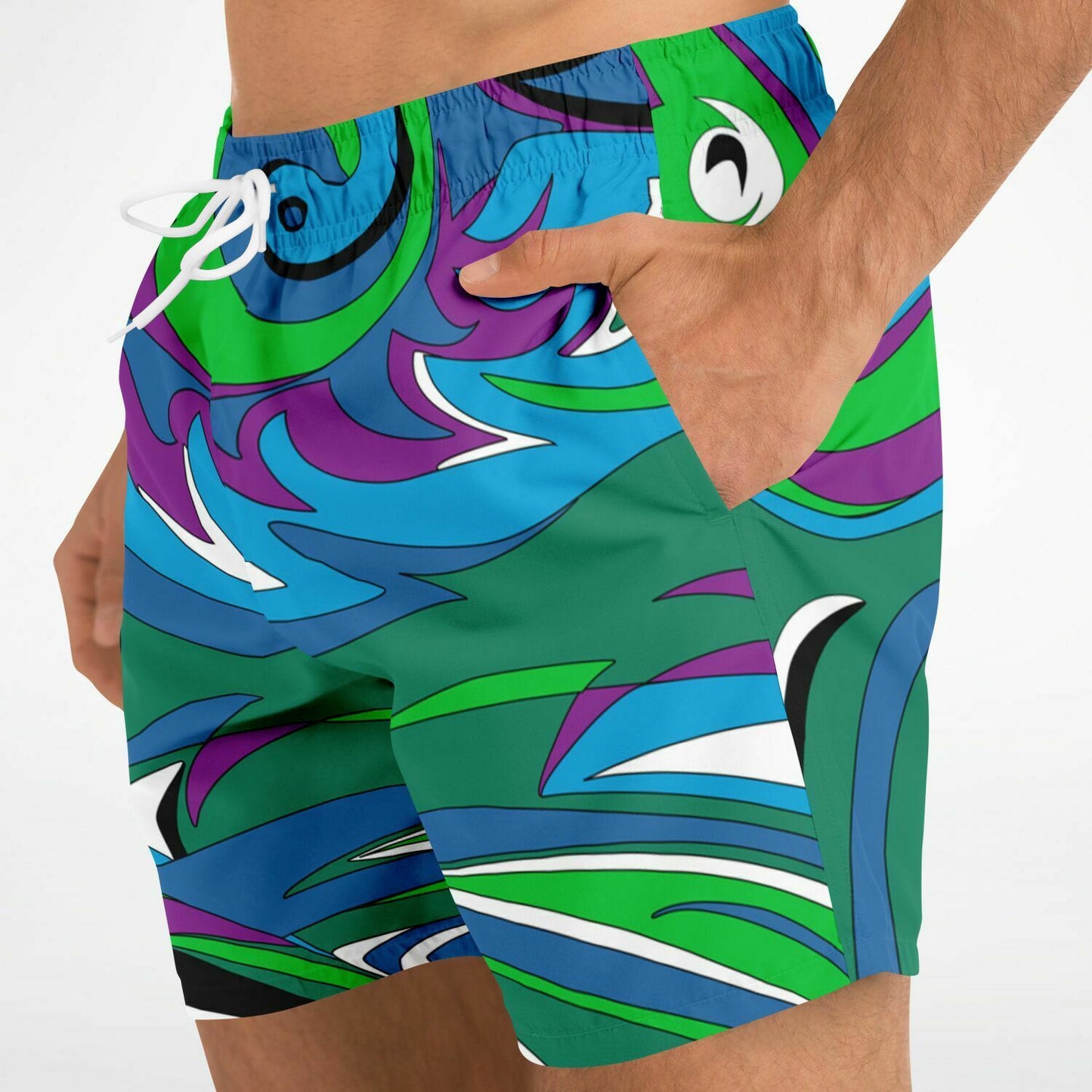 Mod Retro Swim Shorts for Men by Maris Equi