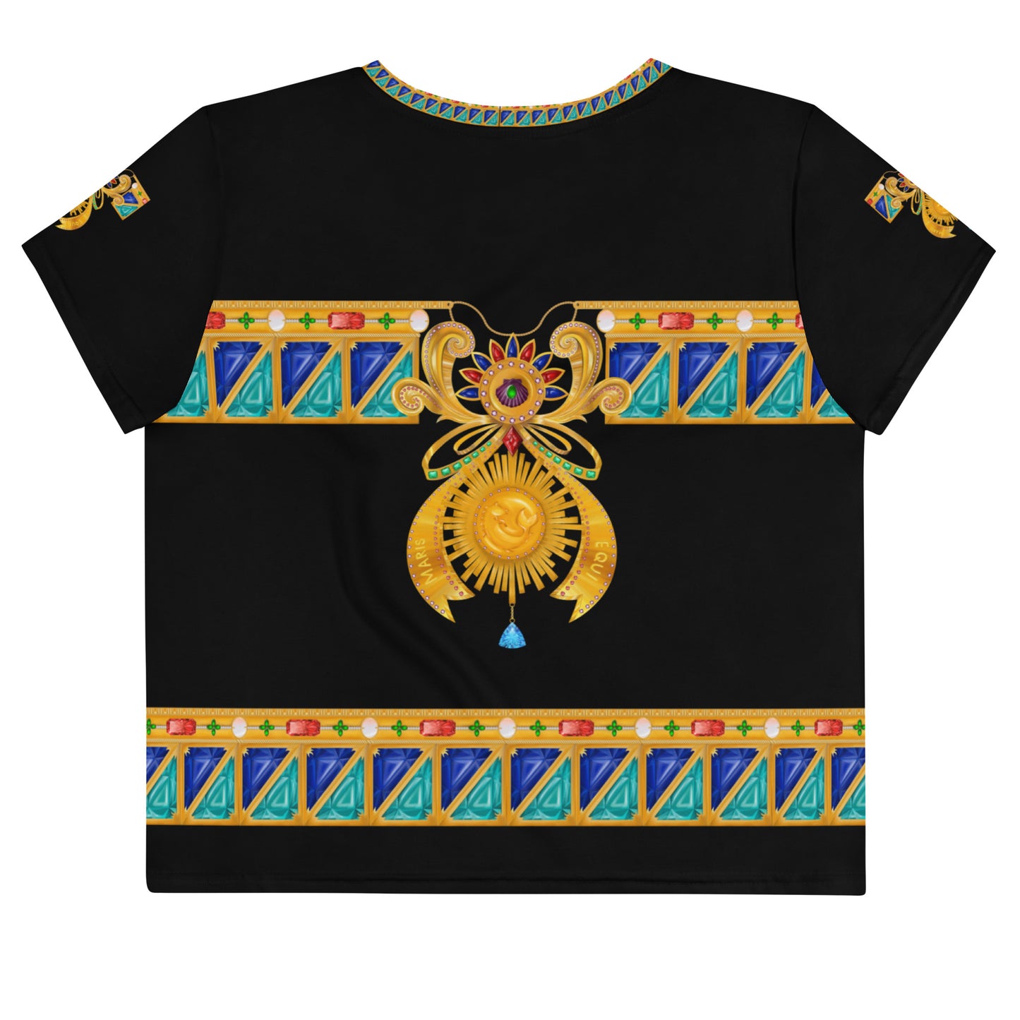 Bejewelled Crop Tee Shirt