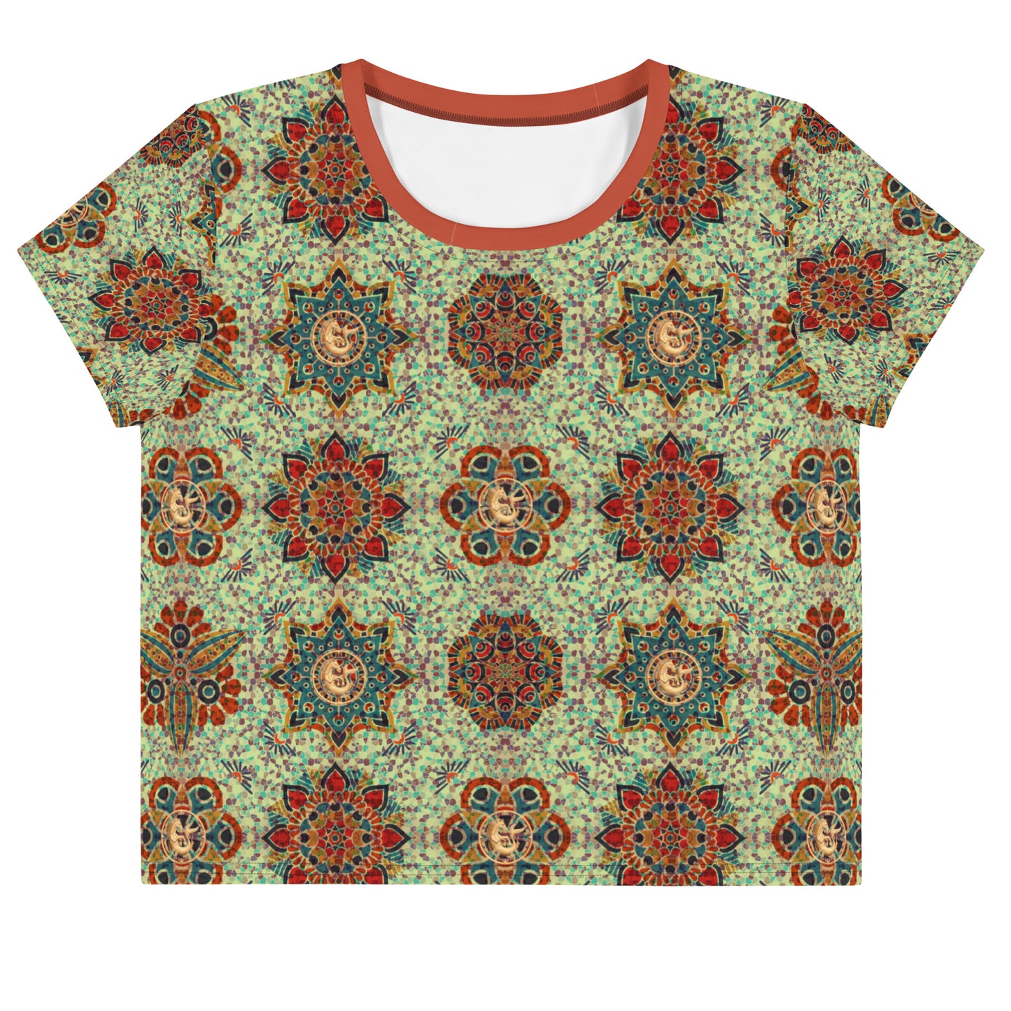 Mosaic Crop Tee Shirt