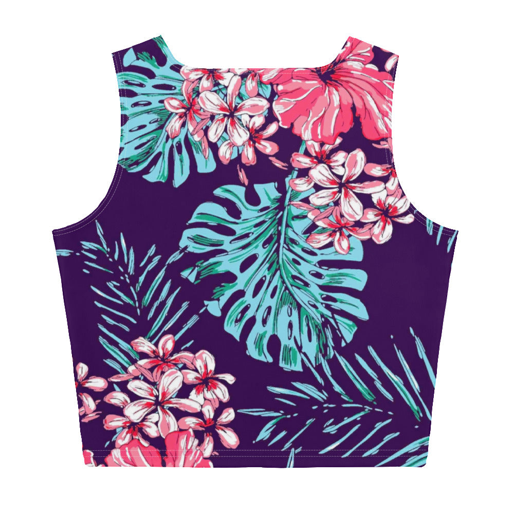 Floral Men's Crop Tank Top