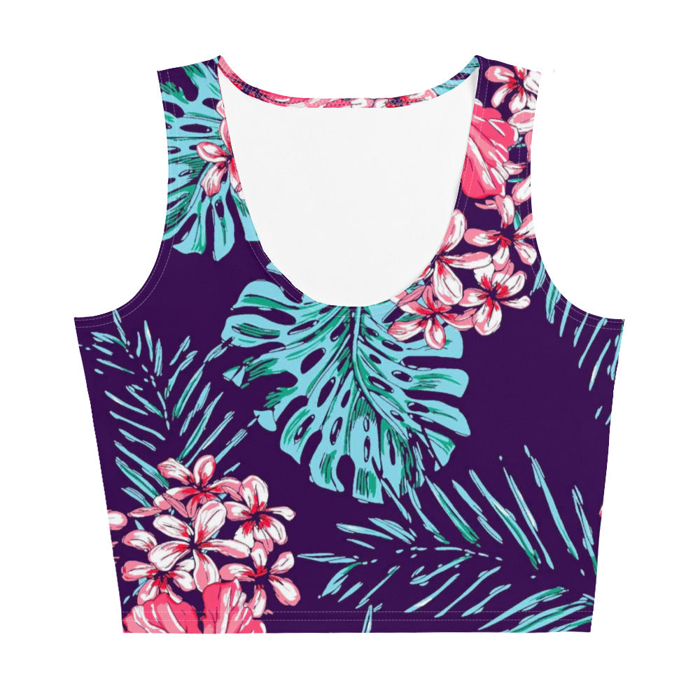 Floral Men's Crop Tank Top