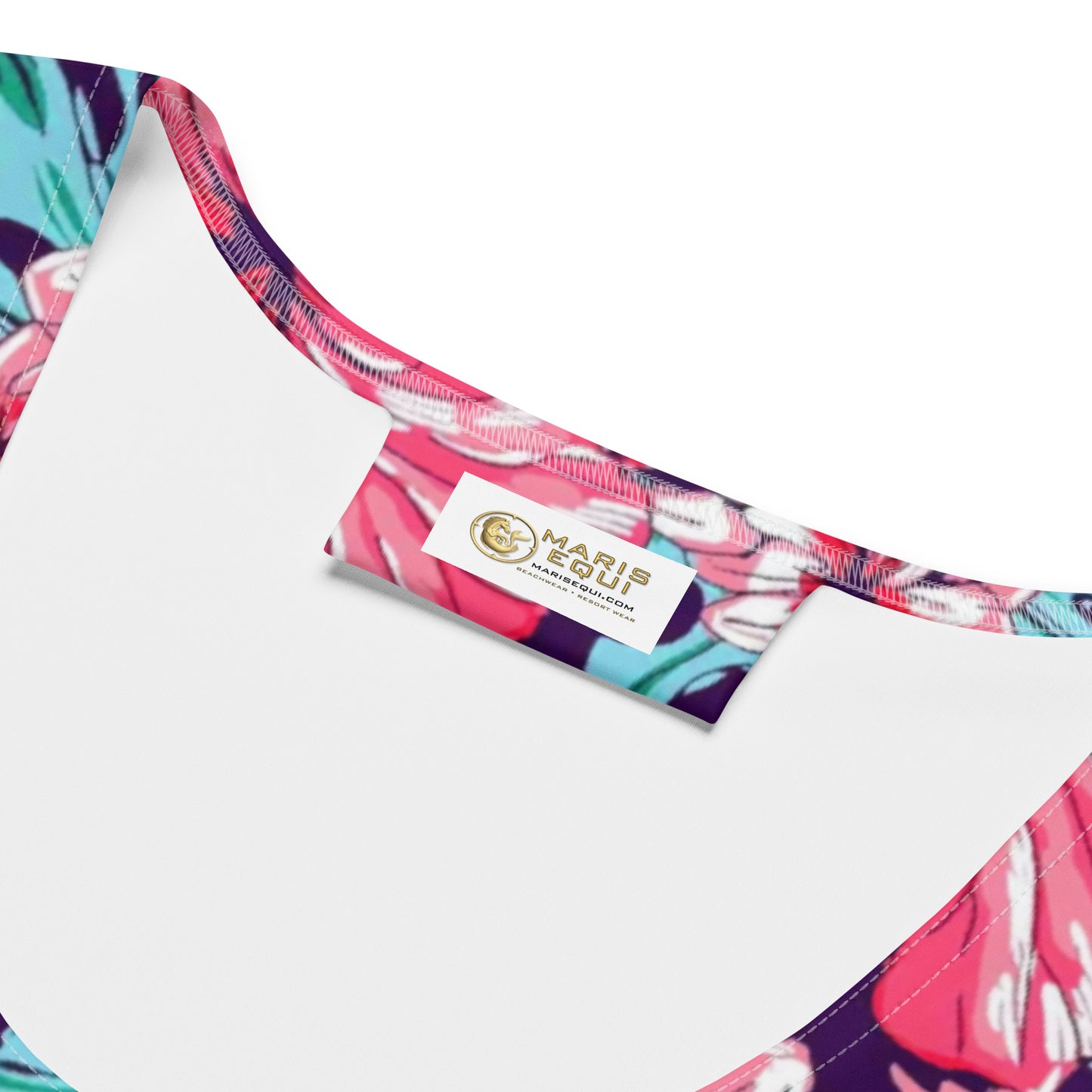 Floral Men's Crop Tank Top