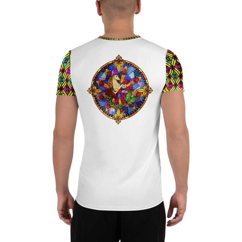 Stained Glass Men's Sport Shirt