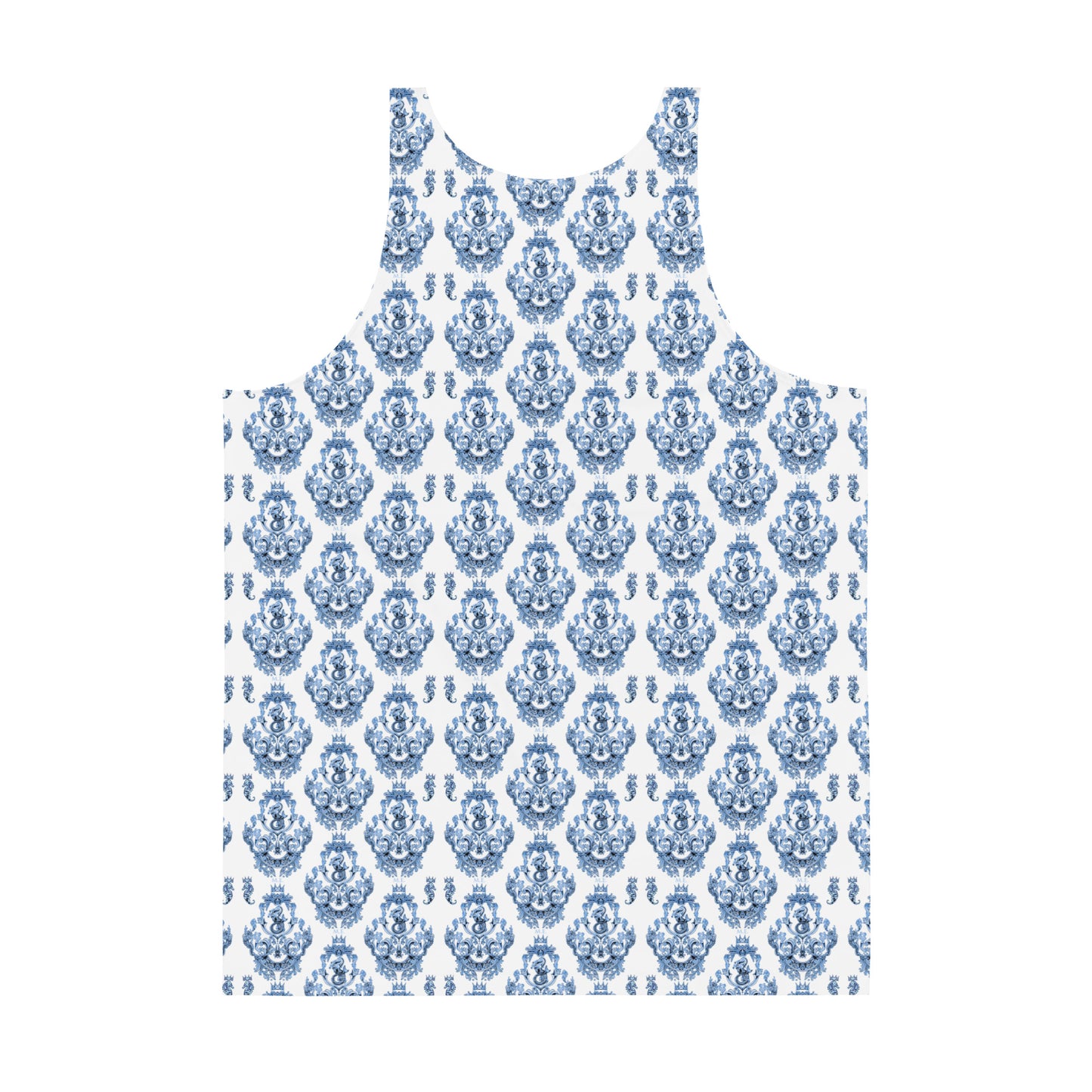 Blue Baroque Tank Top