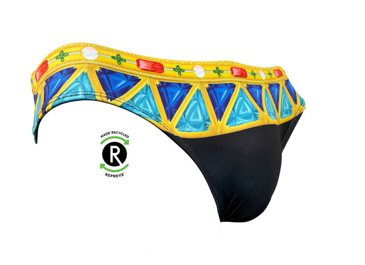 Maris Equi Bejeweled Swim Brief for men. Speedo Style Cut.