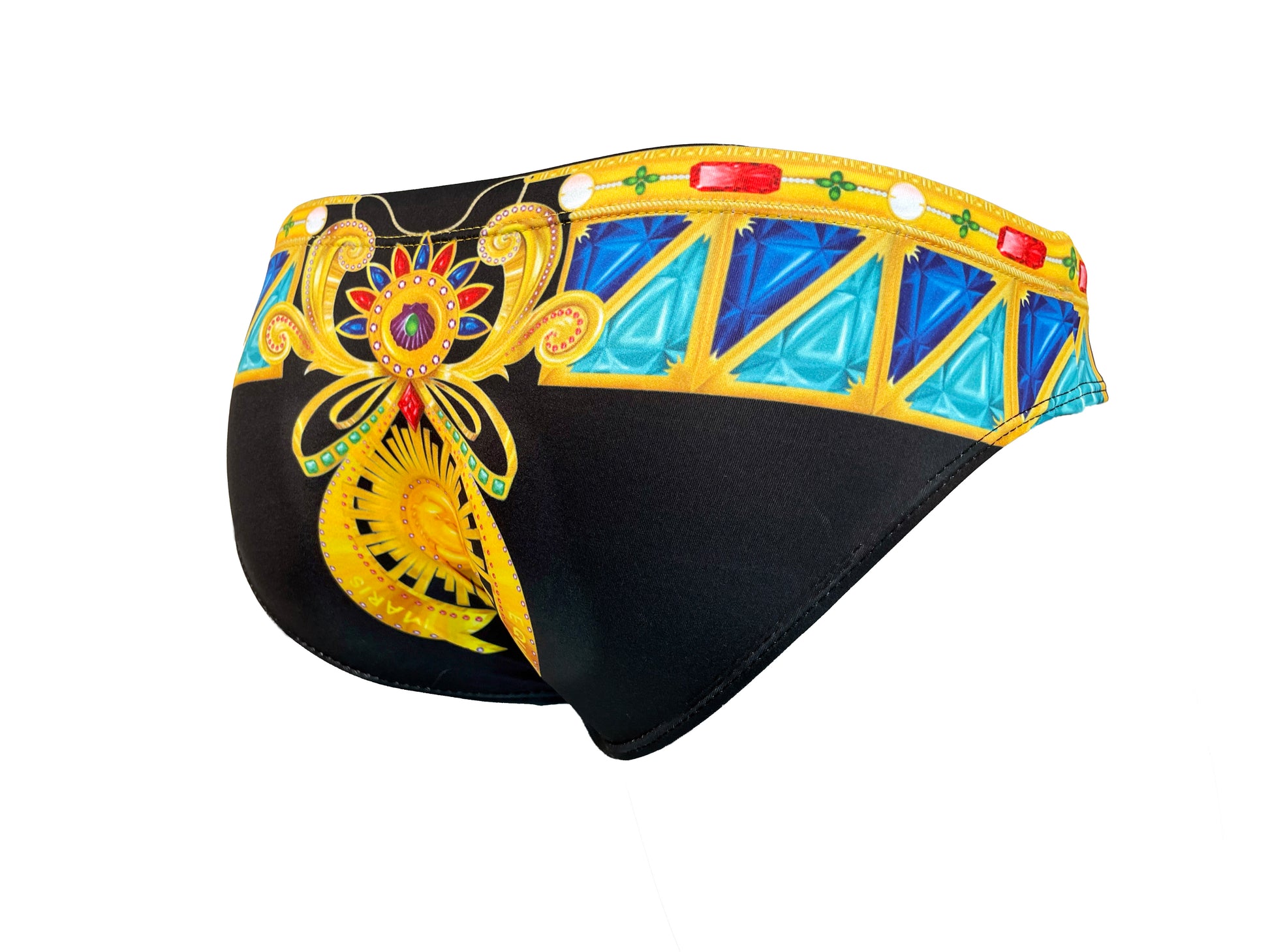 Maris Equi Bejeweled Swim Brief for men. Speedo Style Cut.