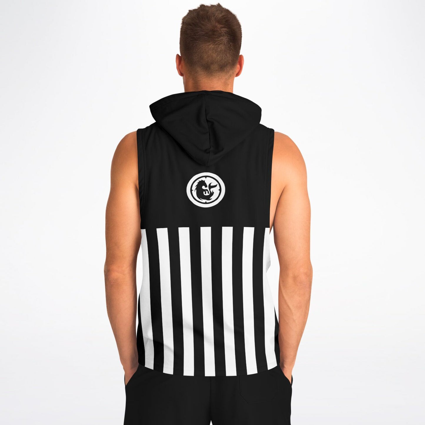 Referee Drop Men's Armhole Cotton Blend Hoodie