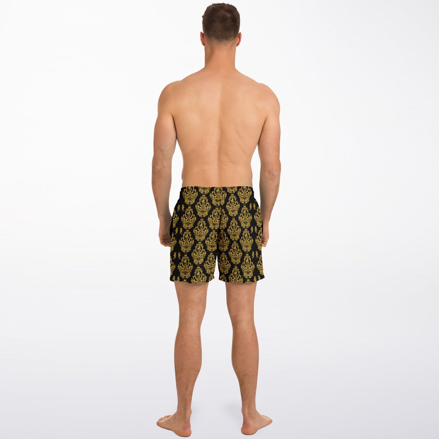 Gold Baroque Men's Swim Shorts
