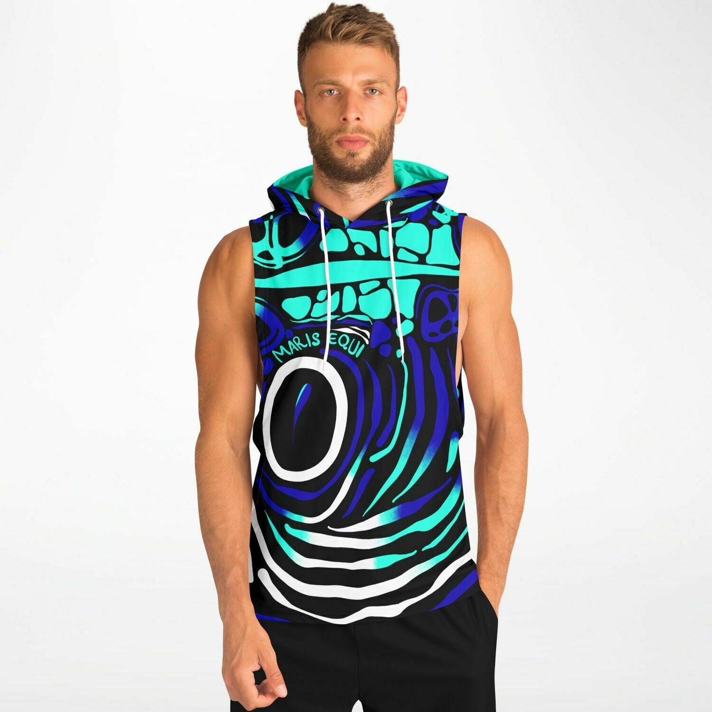 Angelfish Men's Drop Armhole Cotton Blend Hoodie