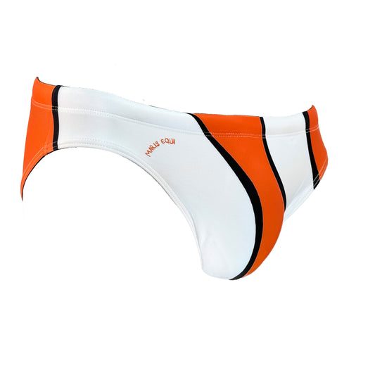 Our Clownfish Swim Brief for Men. Speedo style cut