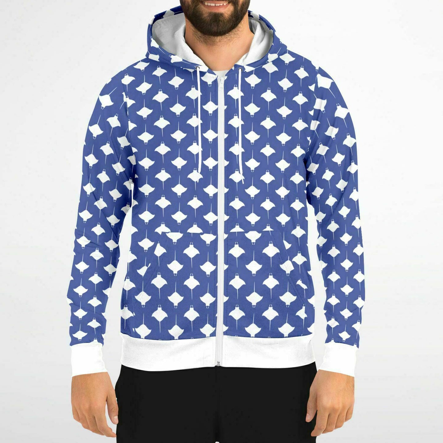 Manta Ray Zip-Up Hoodie