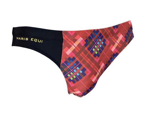 Red Tartan Men's Swim Briefs