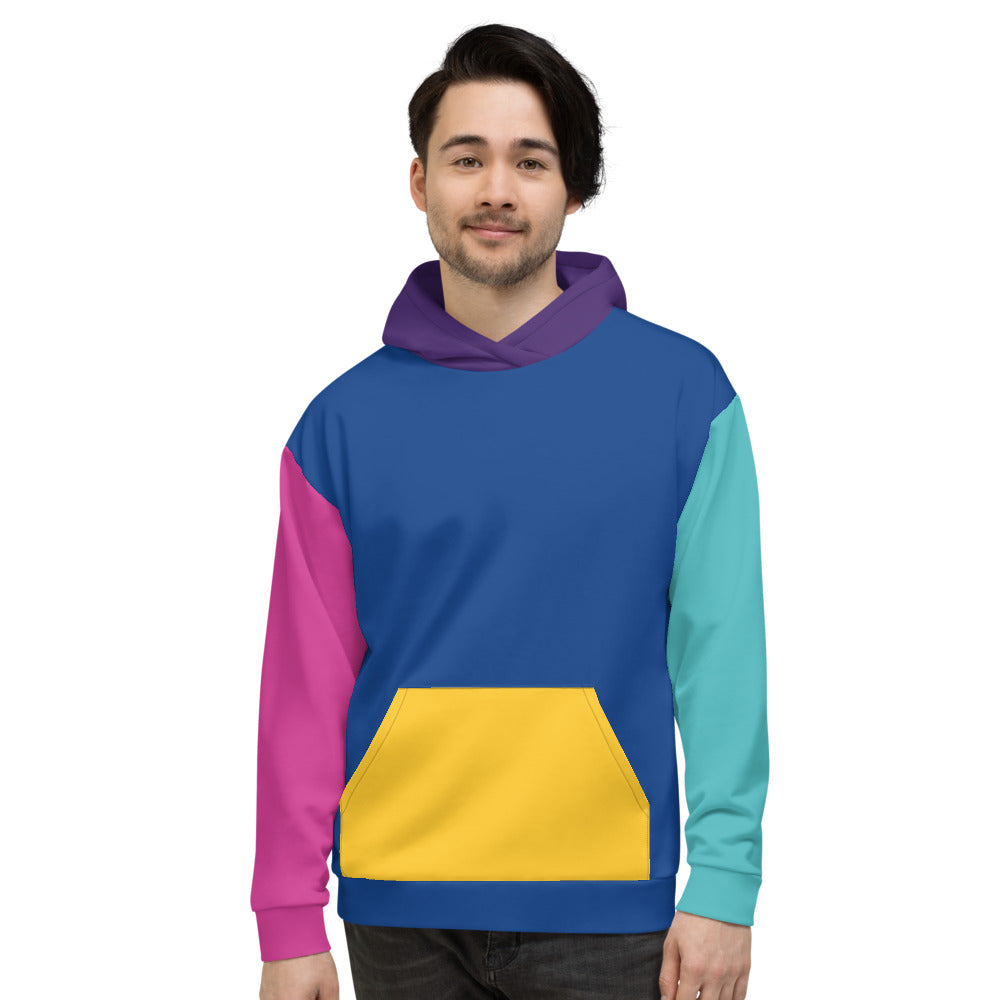 Colorful 90's Retro Unisex Hoodie 80's