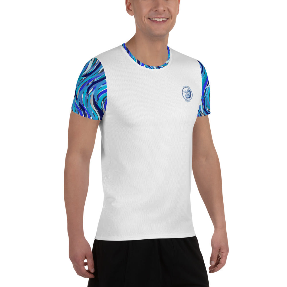 Ribbons of Blue Men's Sport Shirt