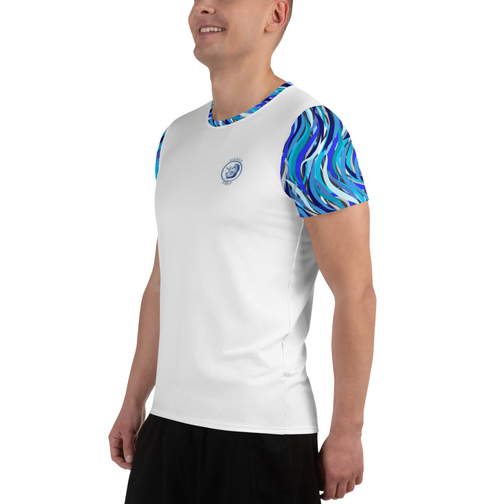Ribbons of Blue Men's Sport Shirt