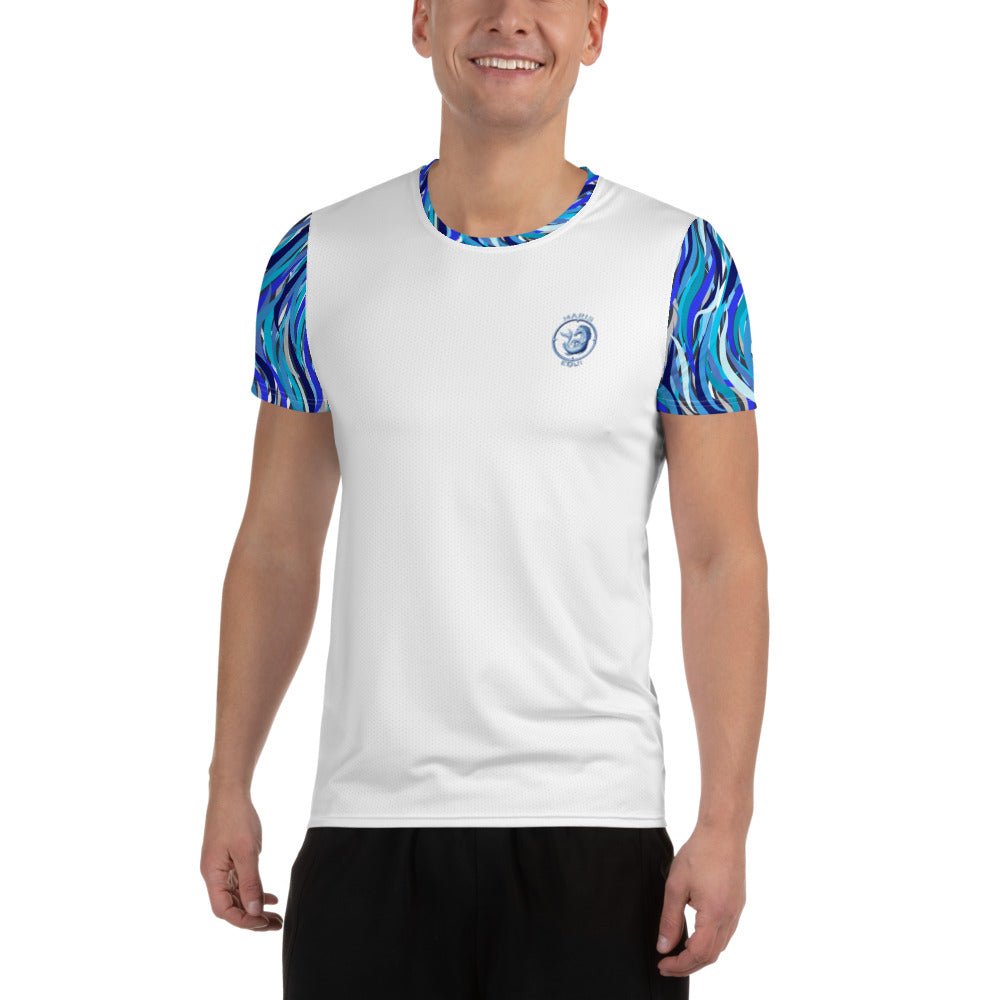 Ribbons of Blue Men's Sport Shirt