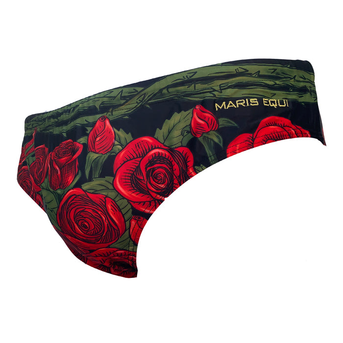 Rozen Red Rose Swim Briefs