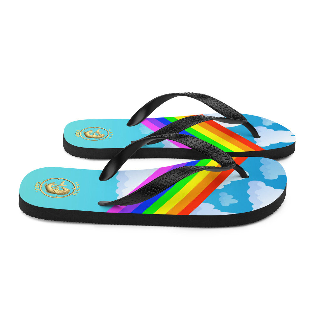 Rainbow Flip-Flops